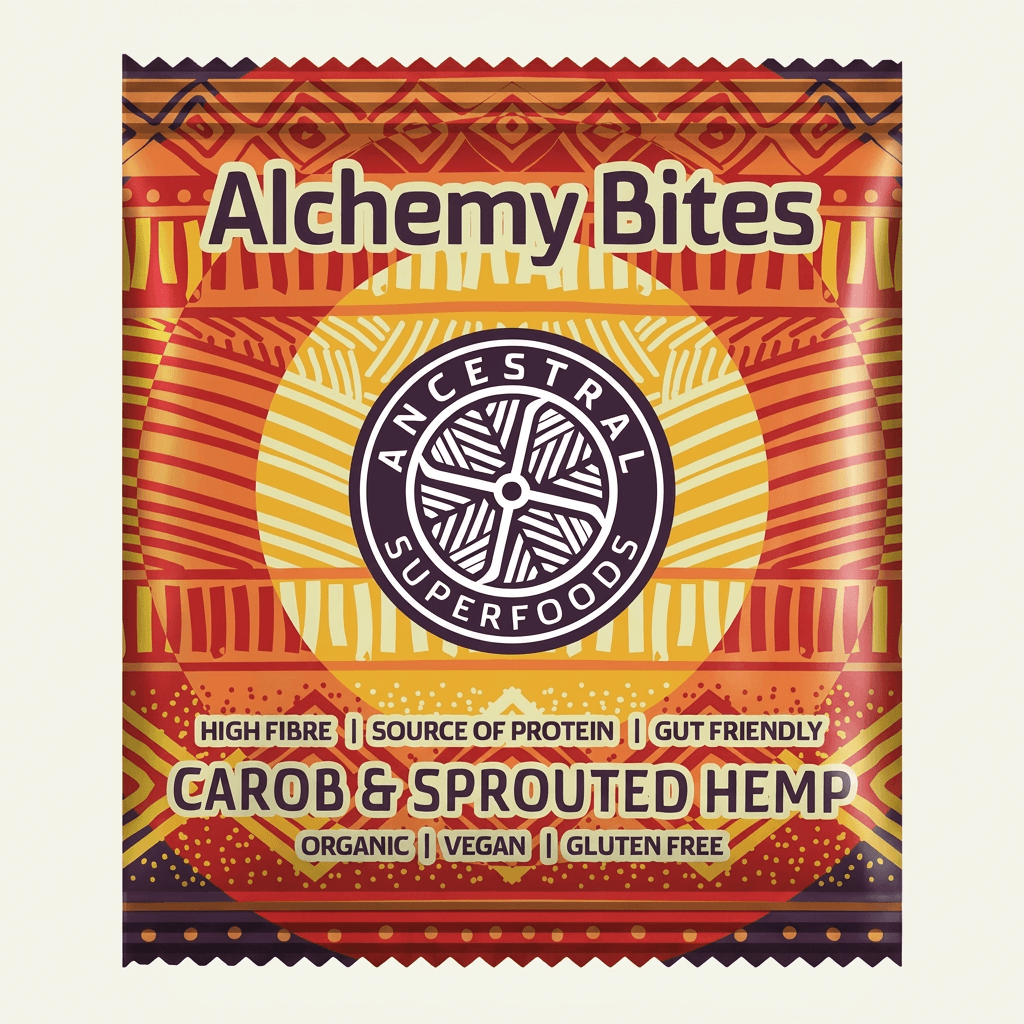 ALCHEMY BITES – a rich, chocolate-flavoured dessert with no added sugar (Box of 8 × 40 g)